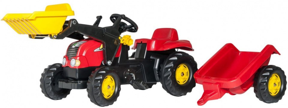 Rolly Toys Stair Tracteur Rollykid x Junior Red