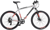 Rucanor Lux 27,5 cala 51 cm mężczyzn 21V mechaniczny hamulec tarczowy srebrny czerwony