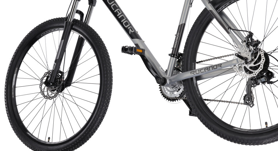 Rucanor Lux 29 tommer 53 cm Mænd 21v Mekanisk skive Brake Silver Black