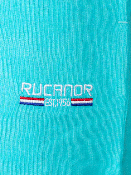 Rucanor Senna sweatpants cuff unbrushed men aqua size XL