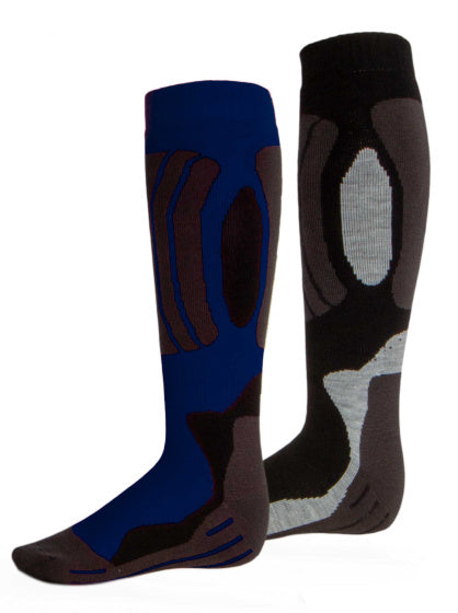 Rucanor Svindal Ski Socks a 2 pacchetti unisex nero blu taglia 43-46
