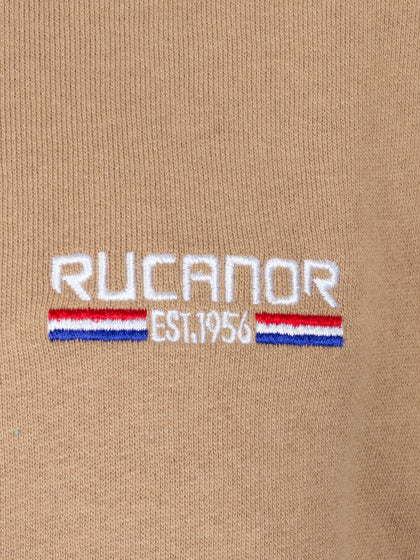 Rucanor Sydney Sweatshirt Hood Ubørstede menn beige størrelse xxl