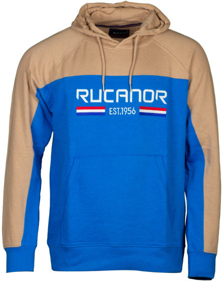 Rucanor Trevor sweater hoodie men blue beige size M