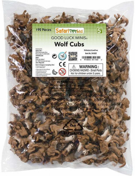 Safari Wolvenelpjes Play set 2.5 cm 192-piece
