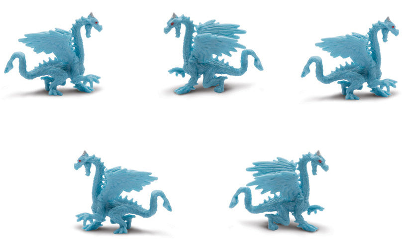 SAFARI ICE DRAGON FIGURES JUNIOR LIVE BLUE 192 PIÈCES