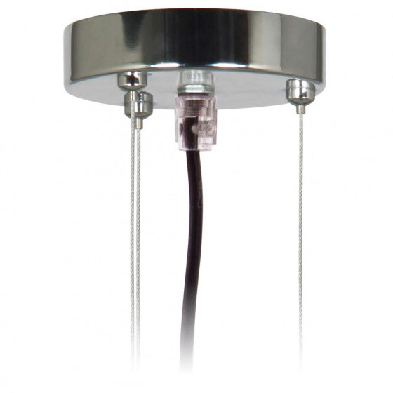Smartwares fjæringssett hengende lampe 19 x 12 cm krom sølv