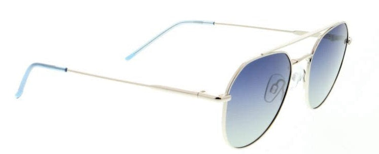 His Sunglasses HPS04112 polarized women's oval cat 3 silver