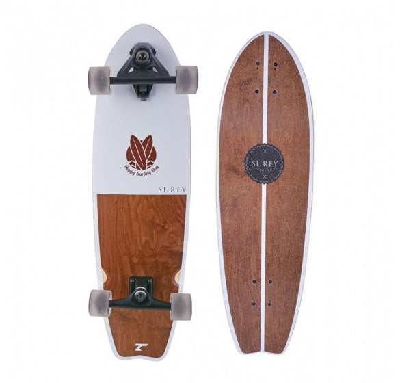 Tempish Longboard Surfy 82,5 x 23,5 cm weißes Braun