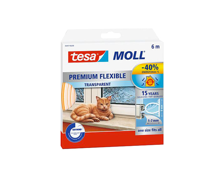 Tesa Tour Strap o Profilo 6M x 1-7mm trasparente