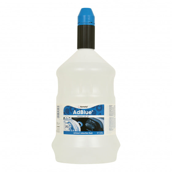 Keettetl Brennstoff Zouschungsdéngscht Adblue mat Pour 3,5 Liter