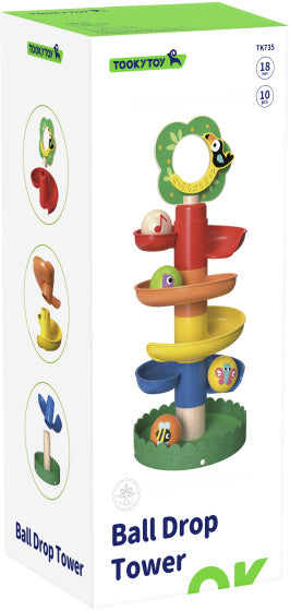Toky Toky Educational Wooden Spiraaltoren 18 mesi 10 pezzi