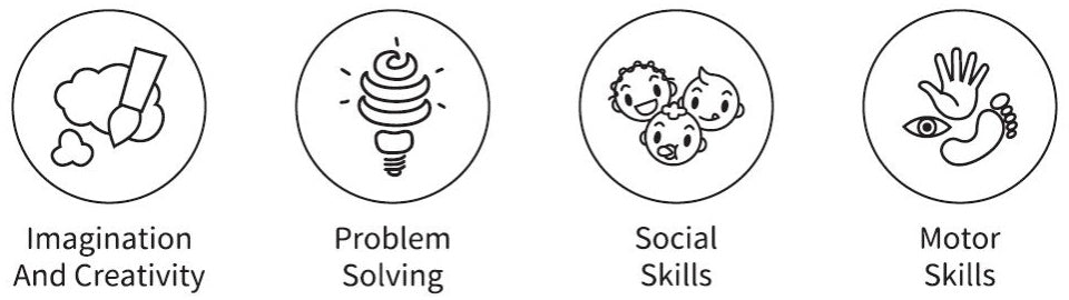 Toky Toy Memoria Educational Wooden Piense en pensar de 23 piezas