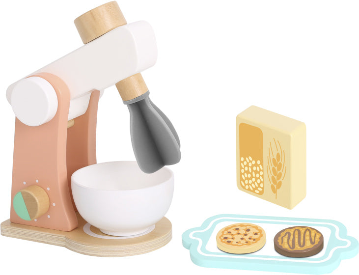 Toky Toy Holzküchenmixer mit Accessoires 7-piefe