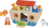 Toky Toy Noah's Ark Houten Vormboot 24 months 18-piece
