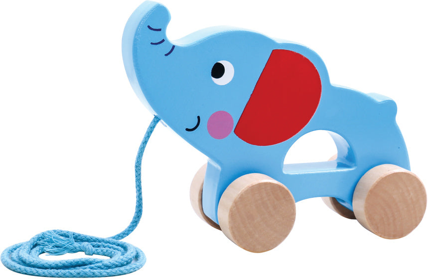 Toky Toy Elephant Holz Trek Abbildung 18 Monate Blau