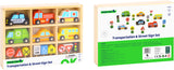 Toky Toy wooden vehicle and traffic sign set 16-piece