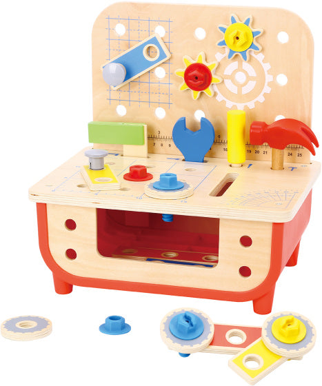 TAKEY TAME HOY Vzdělávací dřevěná hračka Workbench 31-dílná