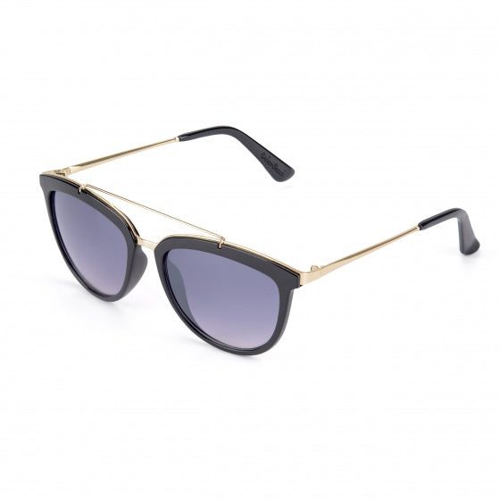 Occhiali da sole in spiaggia urbana signore miku oro nero