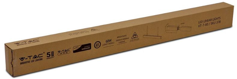 V-tac Pendant Lamp VT-7-60 LED 120 cm aluminum 60W 4000K silver