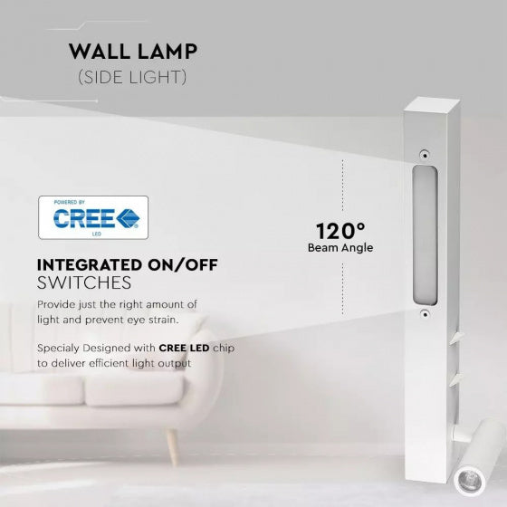 Lampada da parete V-TAC VT-29953 LED 30 cm 9W 3000K 680LM BIANCO