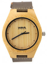Wave Hawaii Assista Citizen Miyota Men 4,5 cm de bambu marrom