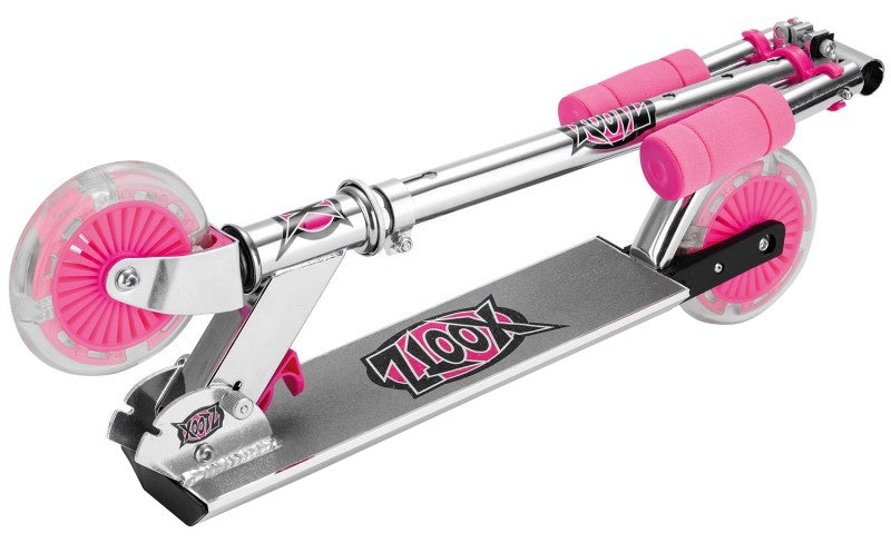 Xootz pieghevole pieghevole piede freno ragazze rosa