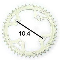 Shimano lánc Top 44T | Deore | 3x9 | 104 mm | Ezüst